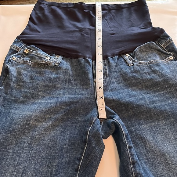Gap Denim Maternity Straight Leg Full Panel Pull On Size 29 RS - Picture 6 of 16